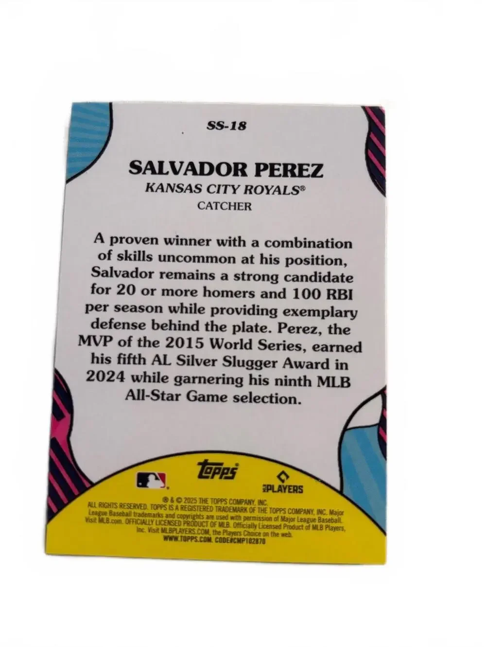 Salvador Perez Kansas City Royals Summer Superstars Baseball